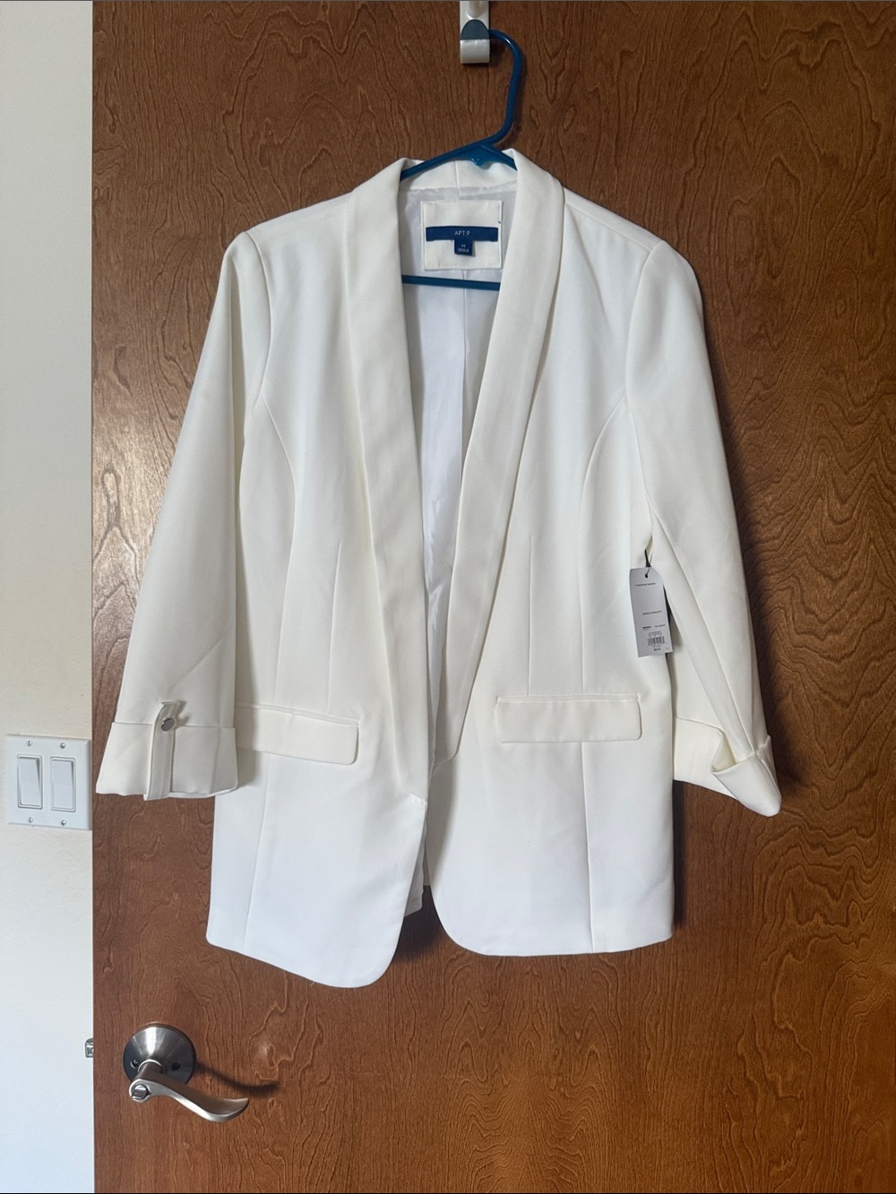 Apt. 9 White Shawl-Collar Blazer
